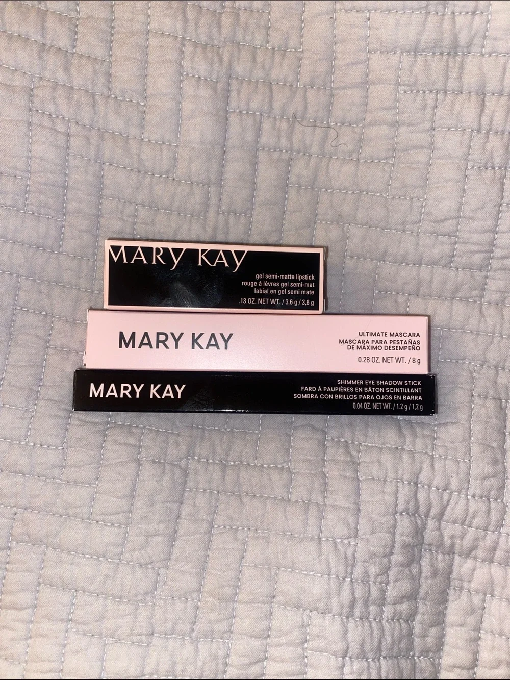 Mary Kay lot always apricot, black mascara and copper nova eyeshadow stick